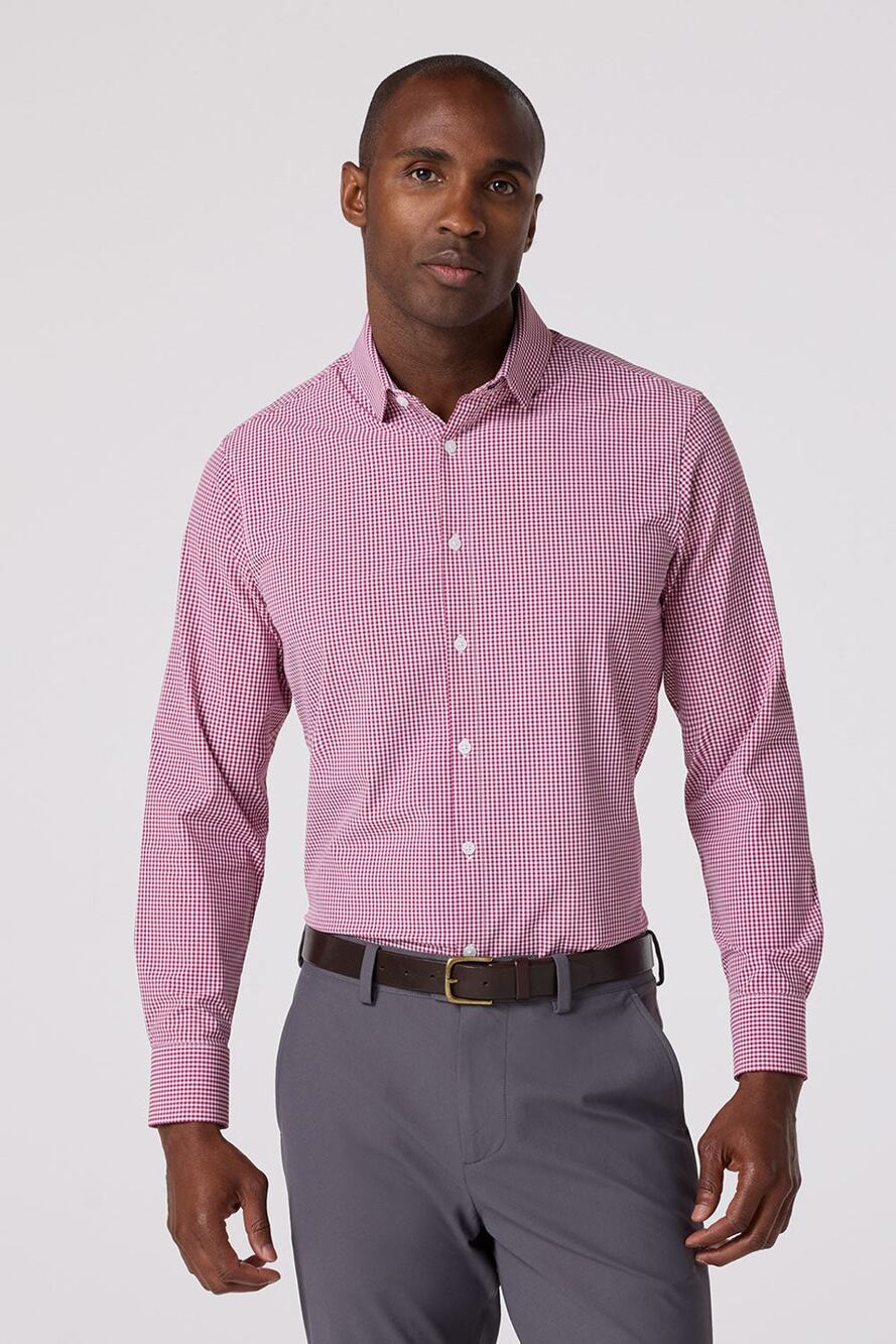 Leeward Long Sleeve Performance Dress Shirt Trim Fit